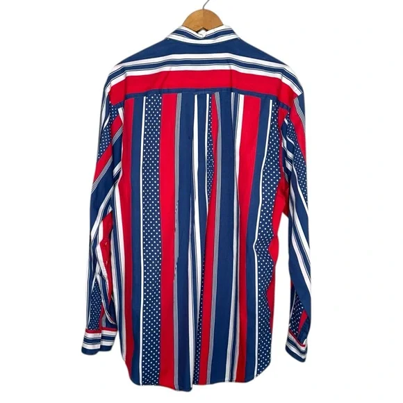 Vintage Nautica American Flag Button Down Shirt - Picture 7 of 8